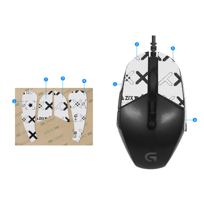FPS Gaming Mouse Grip Tape Pack (Variant Q17) view 2