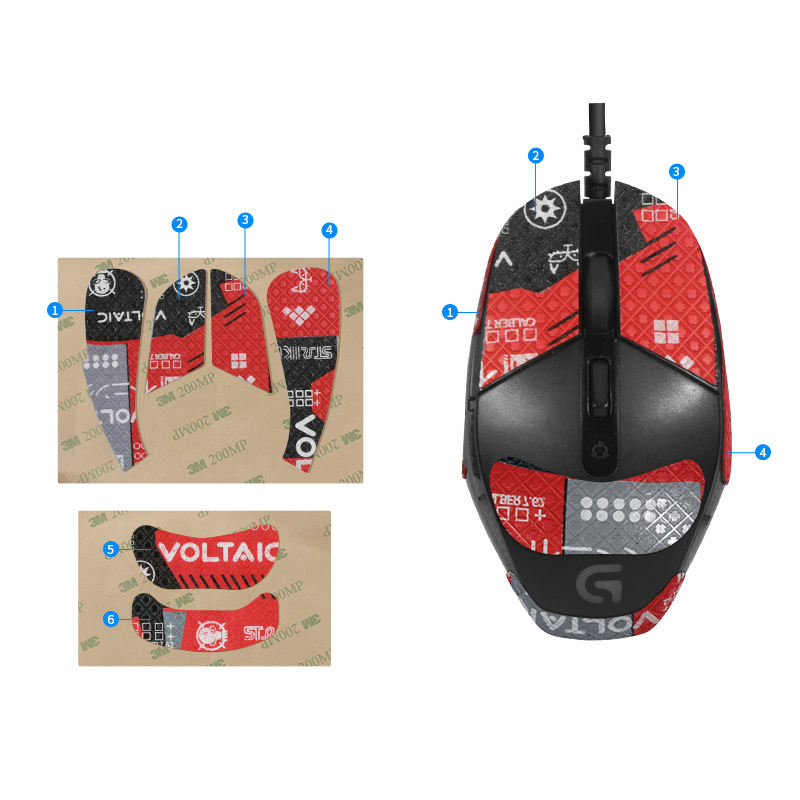 FPS Gaming Mouse Grip Tape Pack (Variant Q17) view 3