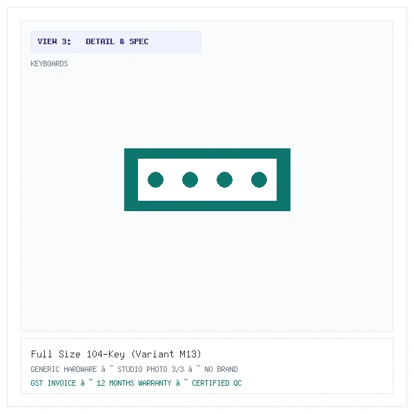 Full Size 104-Key (Variant M13) - Image 3 — Detail & Specifications View