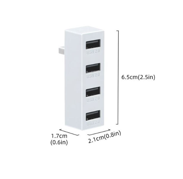 4-Port Slim USB 2.0 Desktop (Variant E5) gallery image