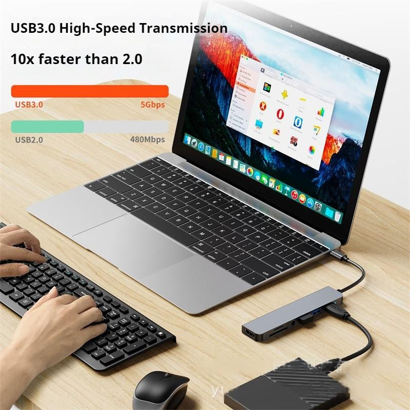 7-in-1 Aluminum USB-C Multiport (Variant K11) gallery image