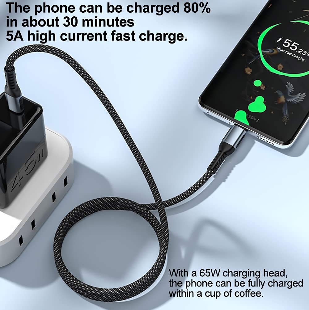 100W 4K Nylon Braided USB-C to USB-C (Variant U21) gallery image
