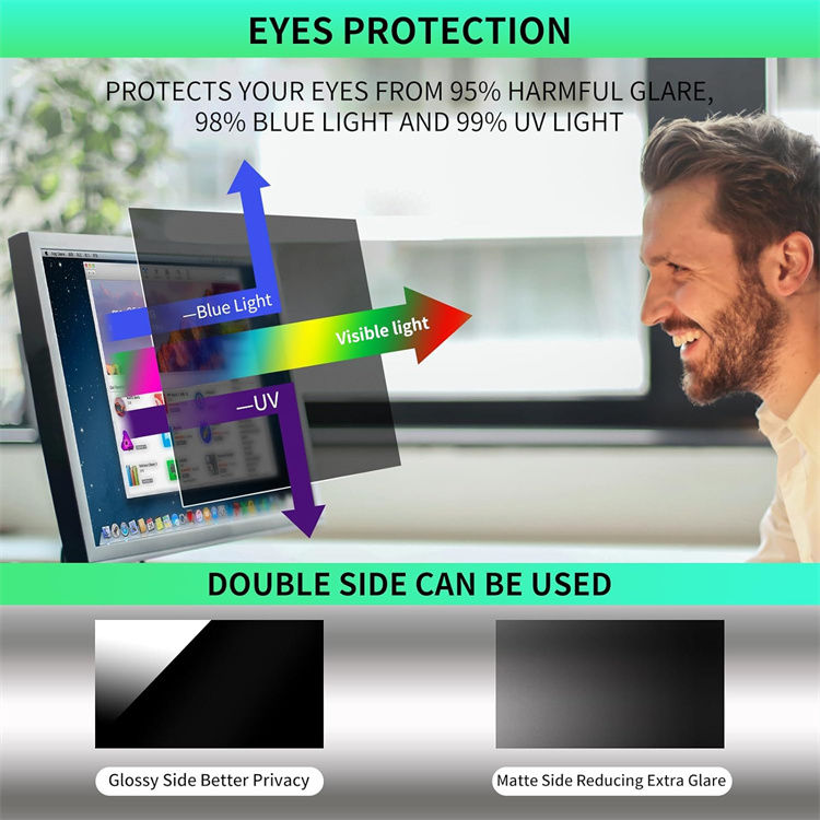 Privacy Screen Shield with Adhesive (Variant F6) gallery image