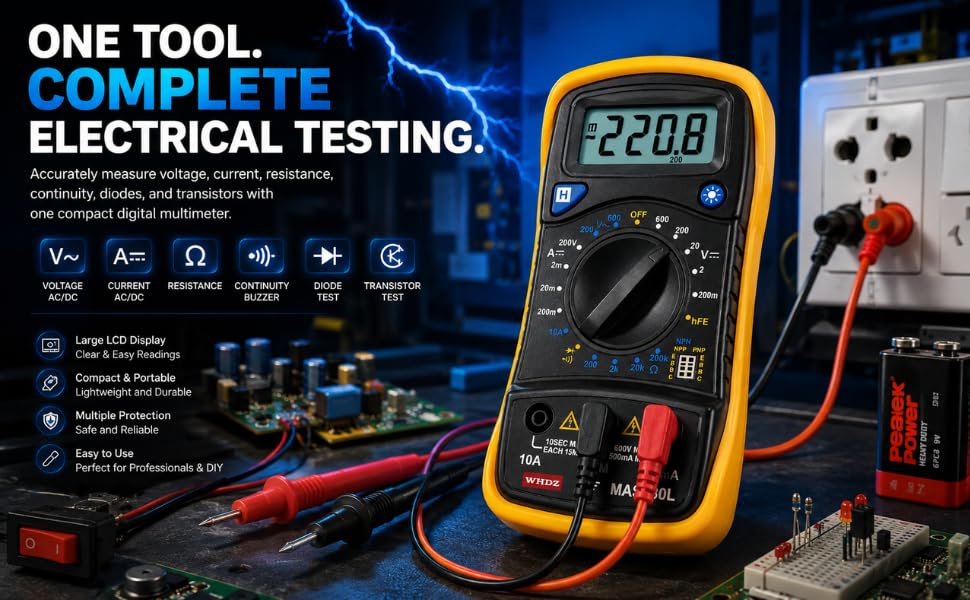 Digital Multimeter Voltage Tester for PC (Variant W23) gallery image
