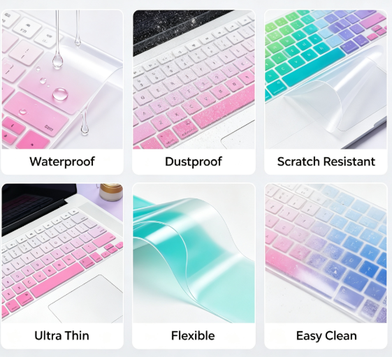 Colored Printed Shortcuts Silicone Skin (Variant S19) gallery image