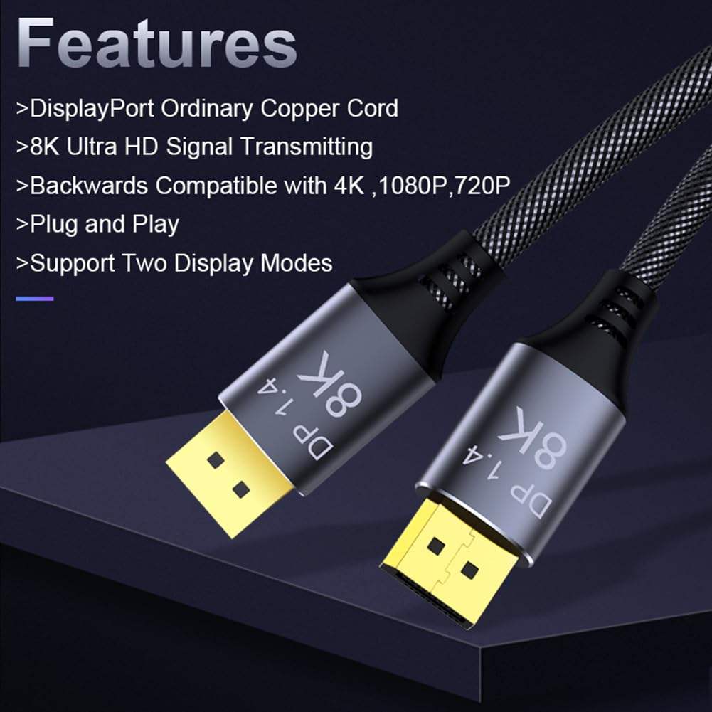 DisplayPort 1.4 Cable 4K@144Hz (Variant X24) gallery image