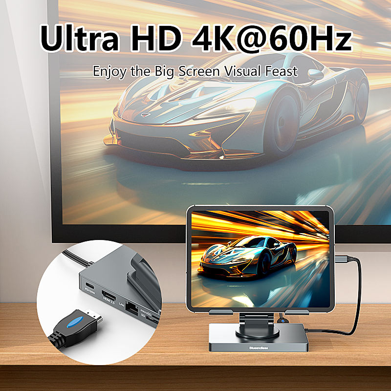 9-in-1 Aluminum USB-C 100W PD (Variant F6) gallery image