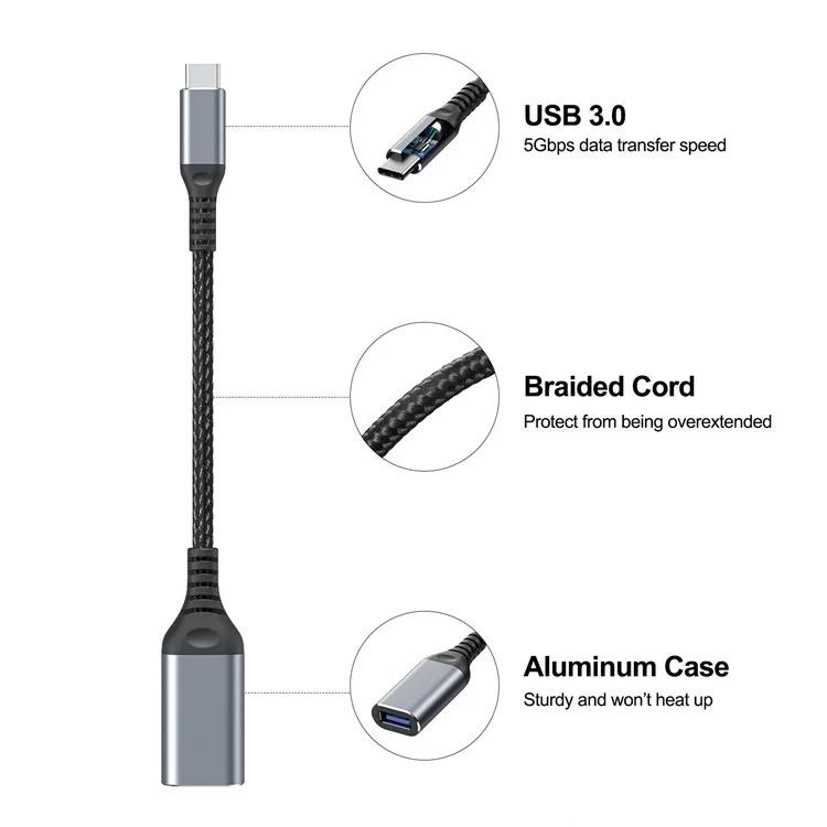 USB-C Male to USB 3.0 Female OTG (Variant Q17) gallery image