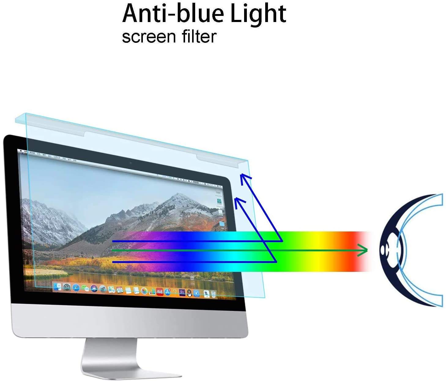 Hanging Acrylic Anti-Blue Light Protector (Variant D4) gallery image