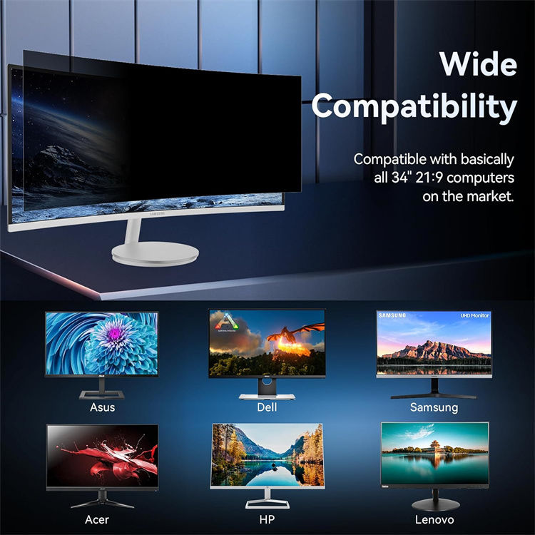 Privacy Screen Shield with Adhesive (Variant F6) gallery image