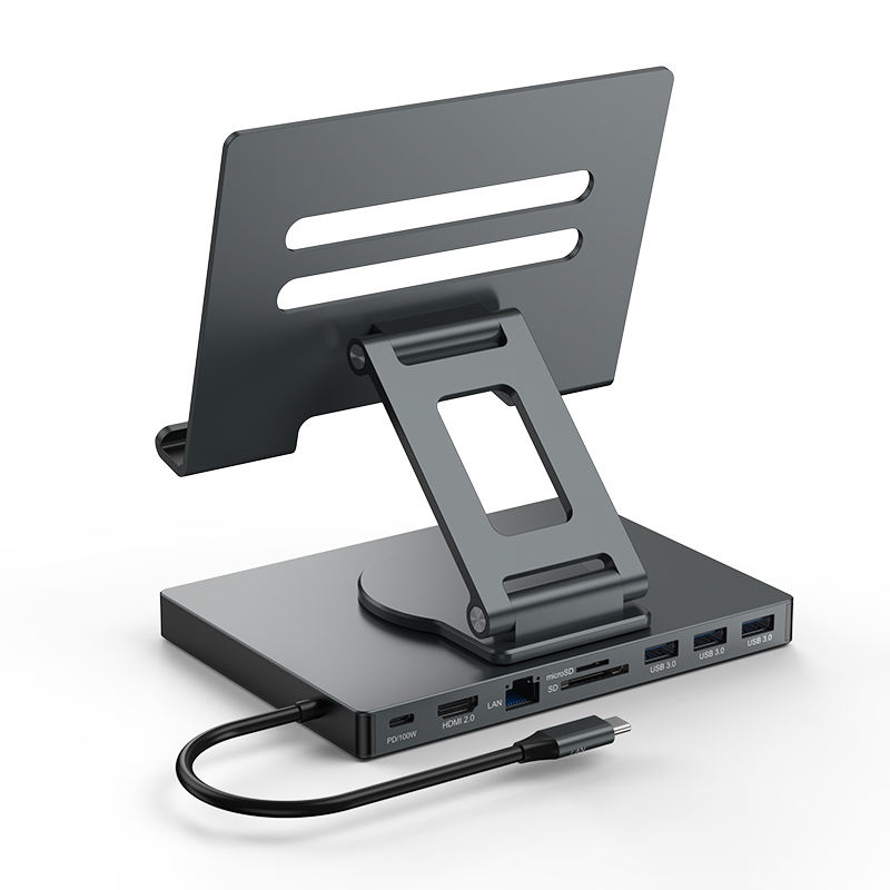 9-in-1 Aluminum USB-C 100W PD (Variant P16) gallery image