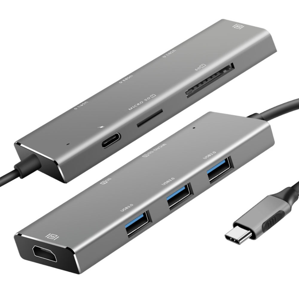 7-in-1 Aluminum USB-C Multiport (Variant A1) gallery image