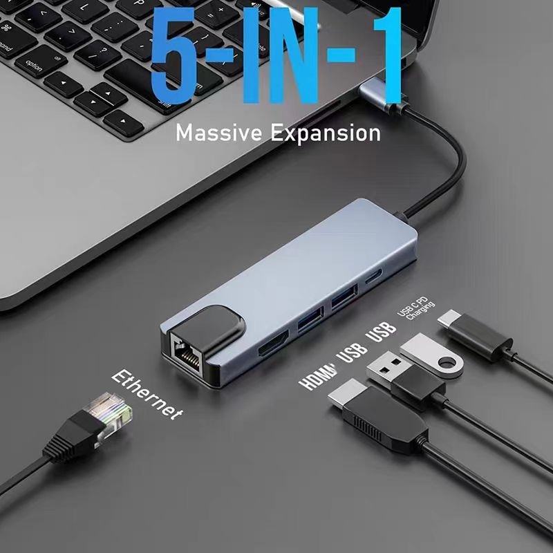 5-in-1 USB-C to Ethernet LAN (Variant D4) gallery image
