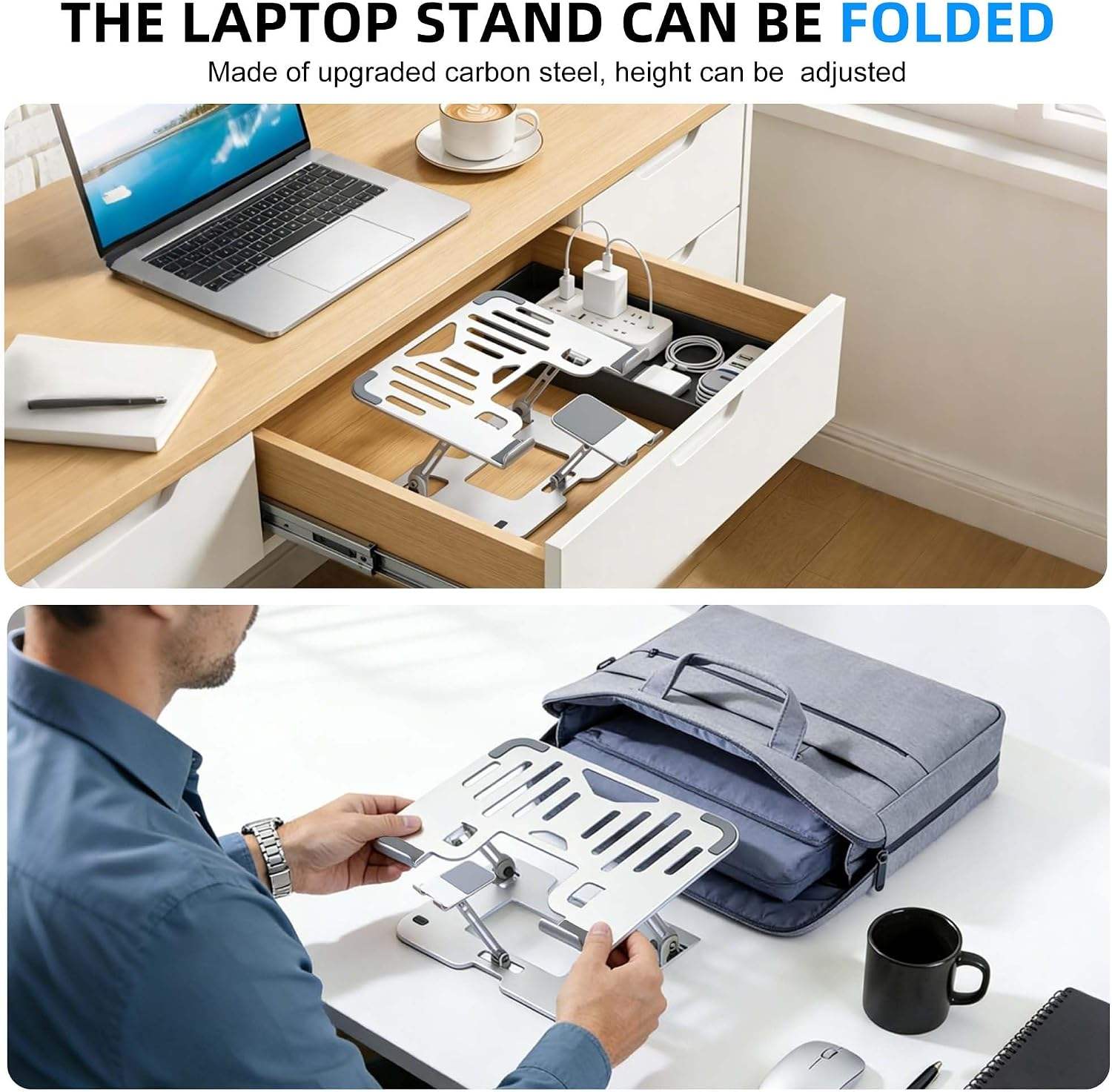 Ergonomic Desk Laptop Shelf (Variant Y25) gallery image