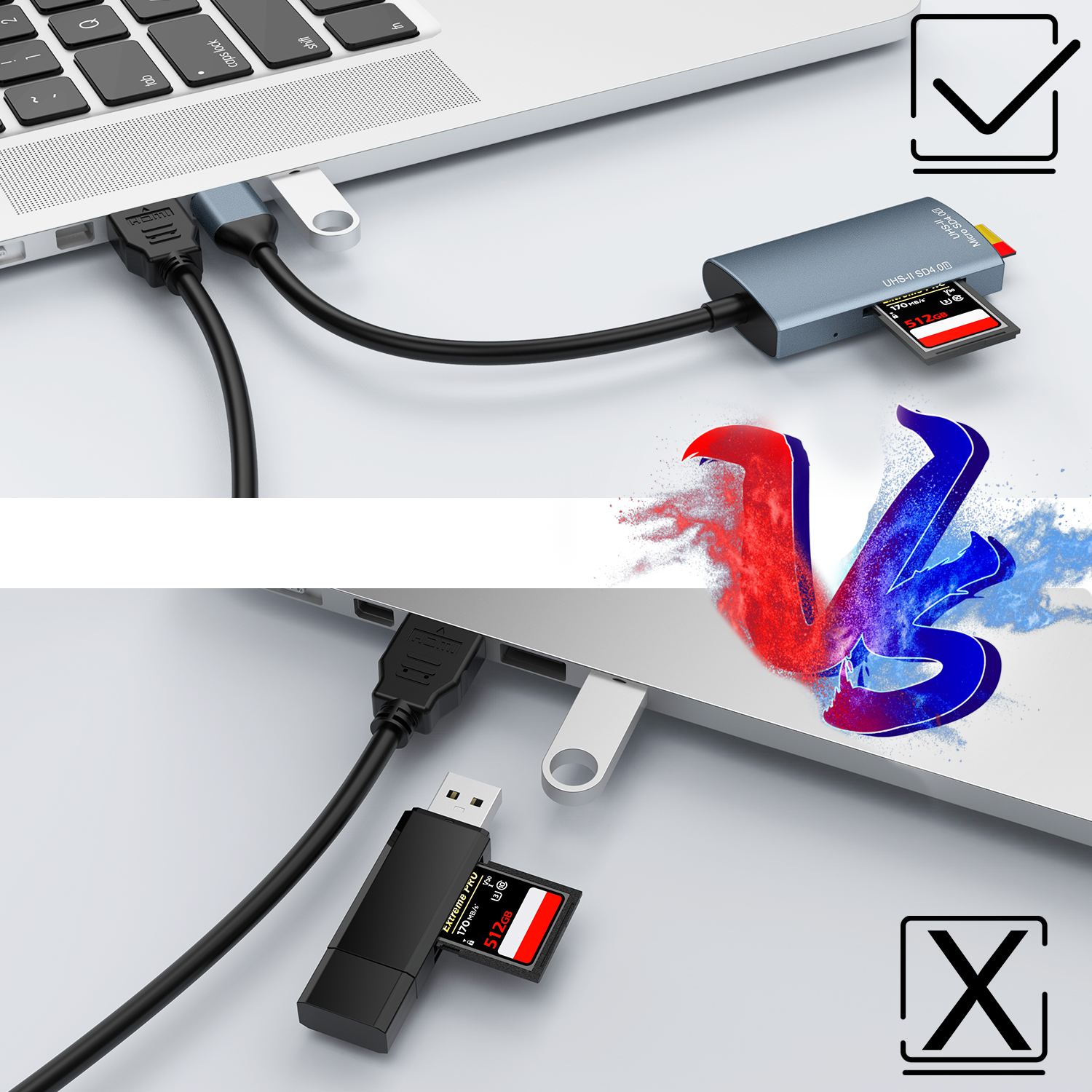 USB-C High-Speed UHS-II SD Reader (Variant D4) image 2