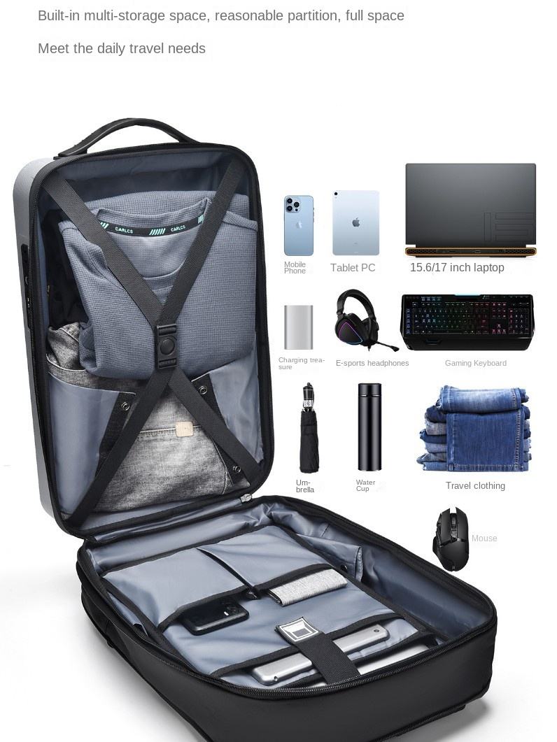 Hard Shell Gamer Laptop Backpack (Variant R18) gallery image
