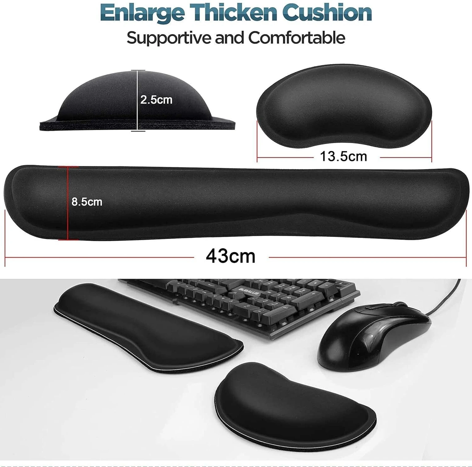Gliding Ergonomic Wrist Rest Support (Variant D4) view 3