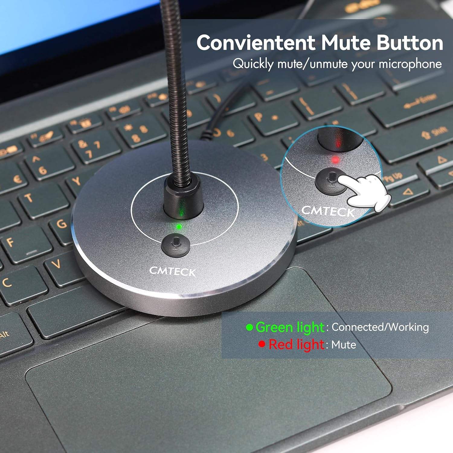 Gooseneck USB Desktop Conference Microphone (Variant F6)
