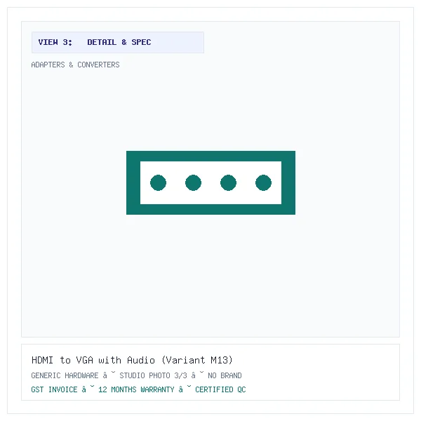 HDMI to VGA with Audio (Variant M13) - Image 3 — Detail & Specifications View