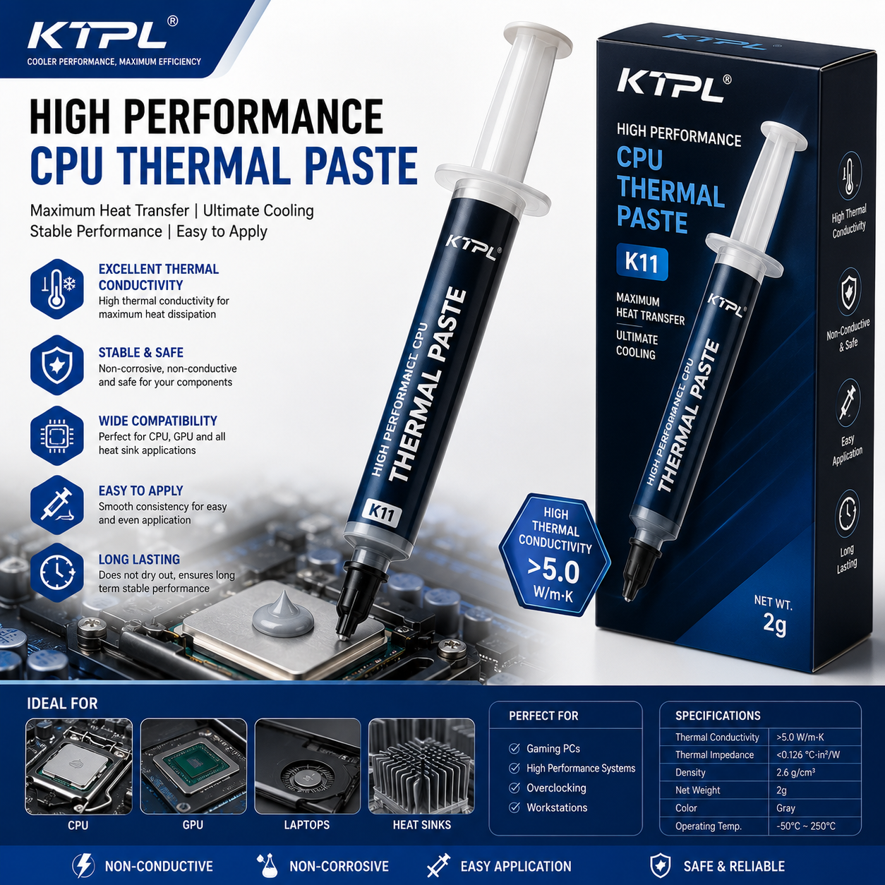 High Performance CPU Thermal Paste (Variant K11)