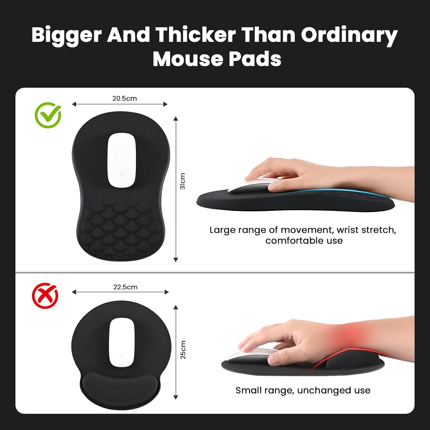 Keyboard & Mouse Wrist Rest Pad Set (Variant I9) view 2