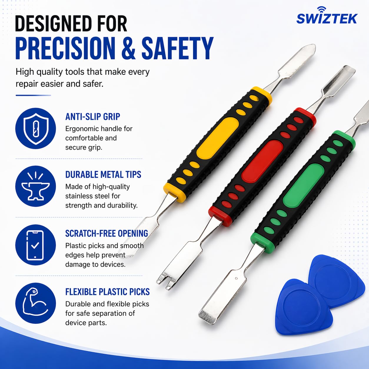Laptop Repair Tool Kit with Metal Spudgers (Variant O15) view 3