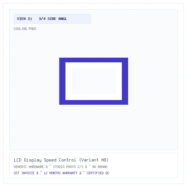 LCD Display Speed Control (Variant H8) - Image 2 — 3/4 Side Angle View