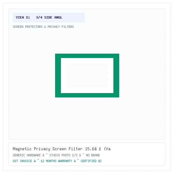 Magnetic Privacy Screen Filter 15.6″ (Variant Q17) - Image 2 — 3/4 Side Angle View