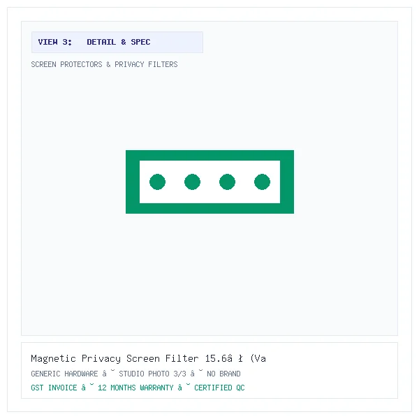 Magnetic Privacy Screen Filter 15.6″ (Variant Q17) - Image 3 — Detail & Specifications View