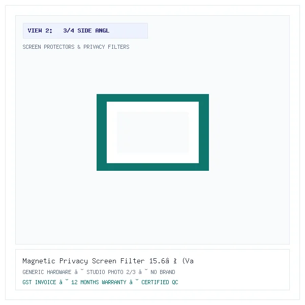 Magnetic Privacy Screen Filter 15.6″ (Variant Y25) - Image 2 — 3/4 Side Angle View