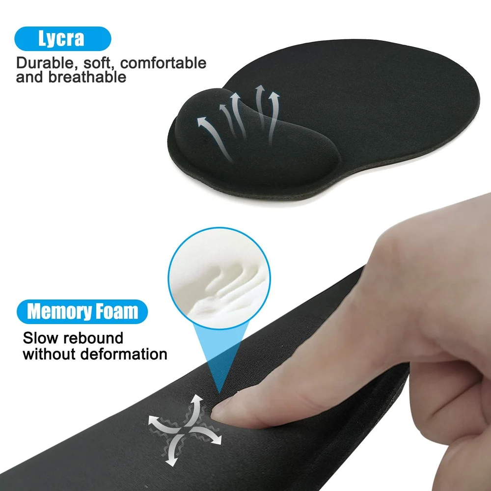 Memory Foam Keyboard Wrist Rest Pad (Variant A1) view 3