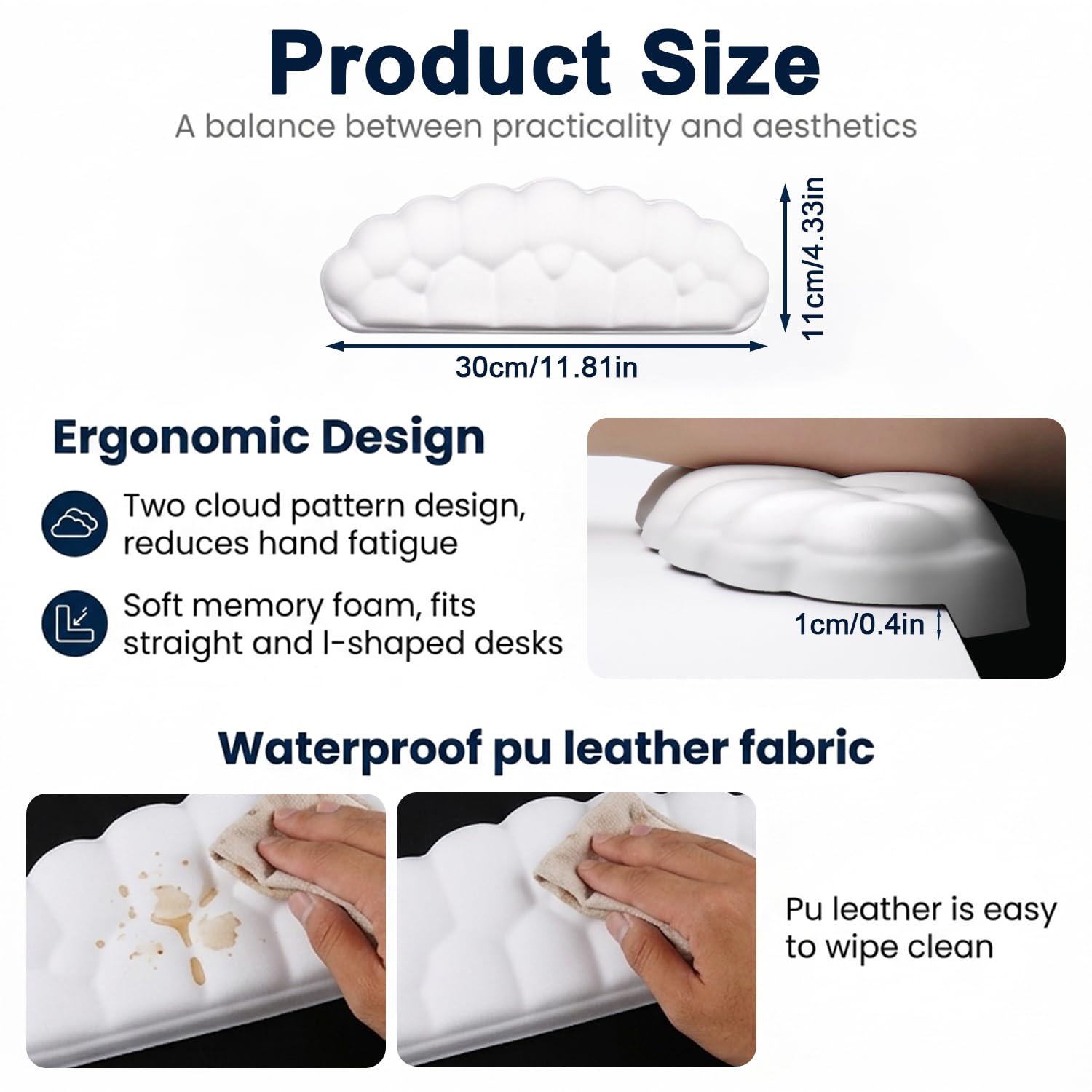 Memory Foam Keyboard Wrist Rest Pad (Variant G7) view 2
