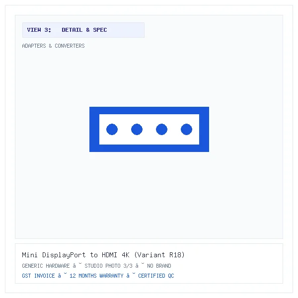 Mini DisplayPort to HDMI 4K (Variant R18) - Image 3 — Detail & Specifications View