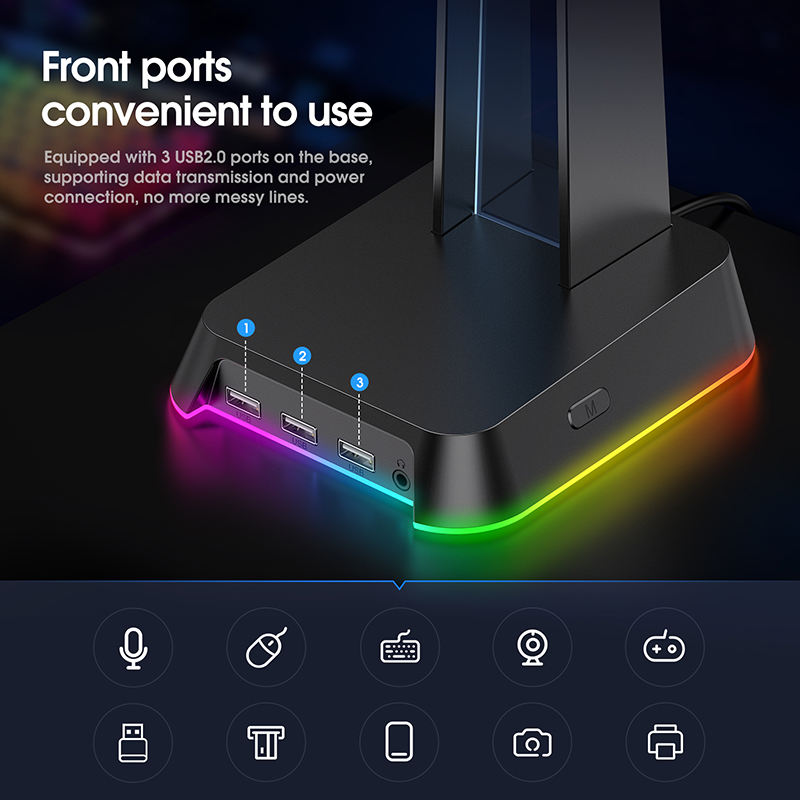 Multifunctional Headphone Stand with USB Charger (Variant A1) - Image 2
