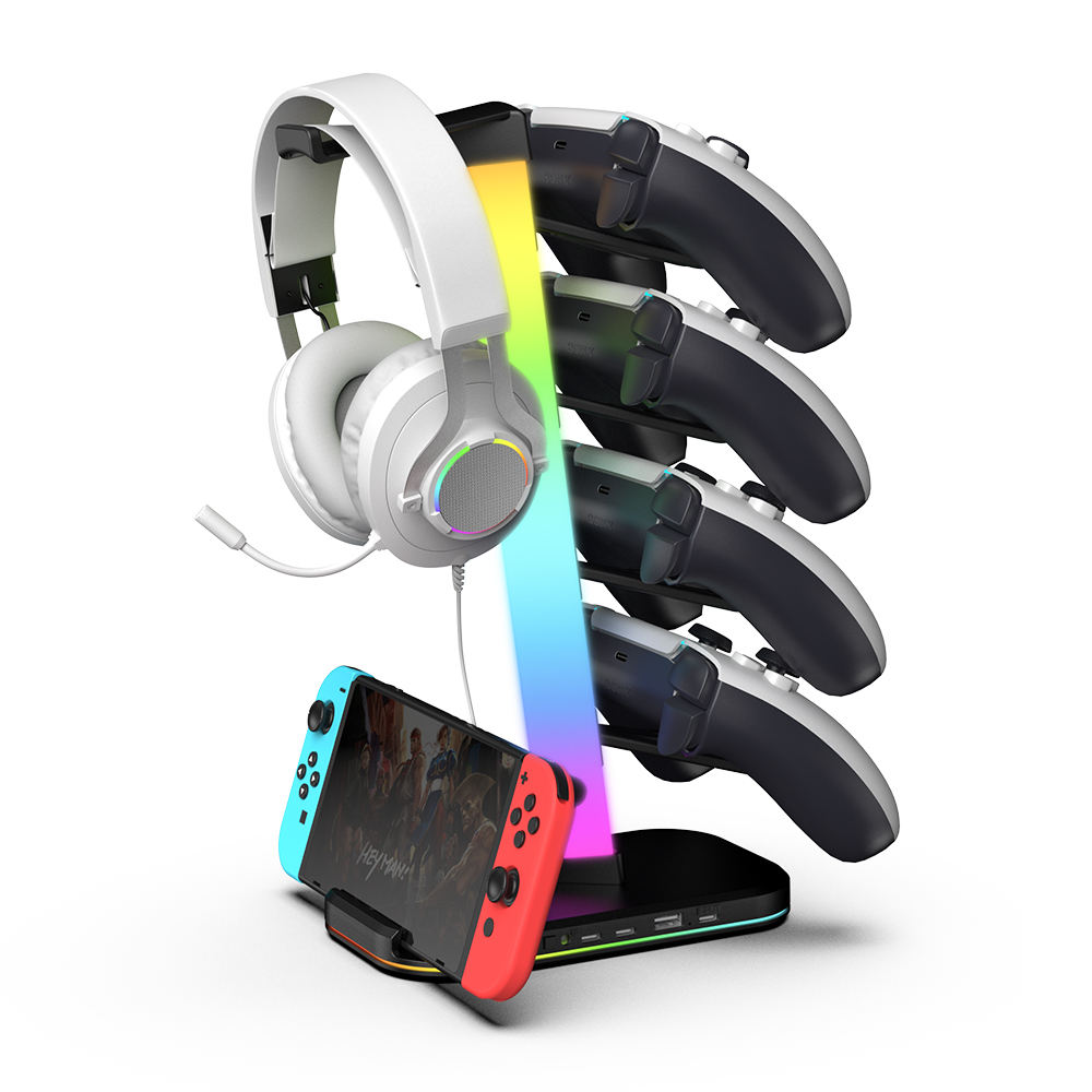 Multifunctional Headphone Stand with USB Charger (Variant Y25) - Image 2