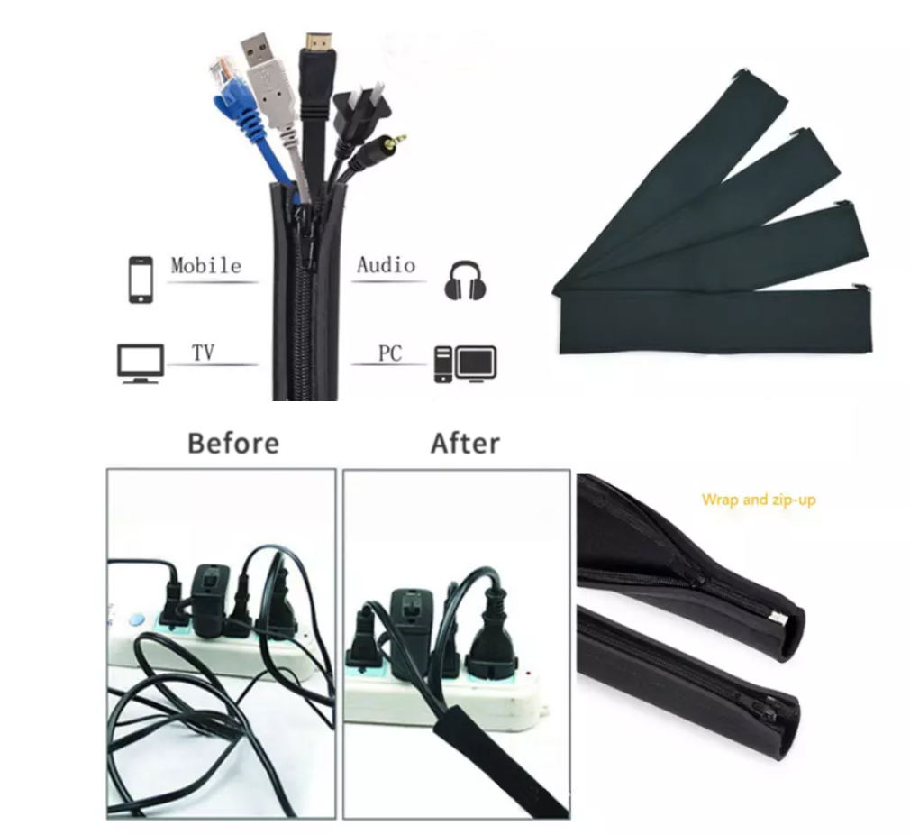 Neoprene Cable Sleeve Wrap with Zipper (Variant C3) - Image 2