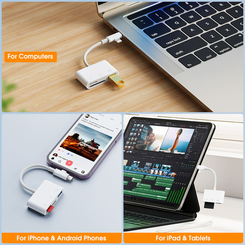 OTG Type-C Phone & Laptop Card Reader (Variant R18) Gallery View 3
