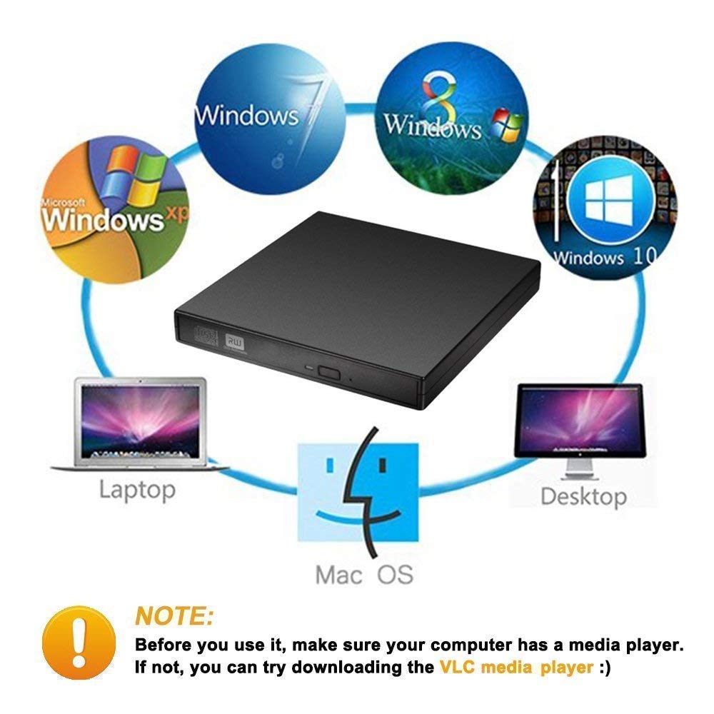 Pop-Out Tray External USB 3.0 DVD Rewriter (Variant W23) view 2