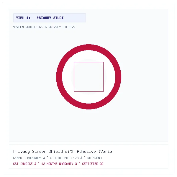 Privacy Screen Shield with Adhesive (Variant V22)