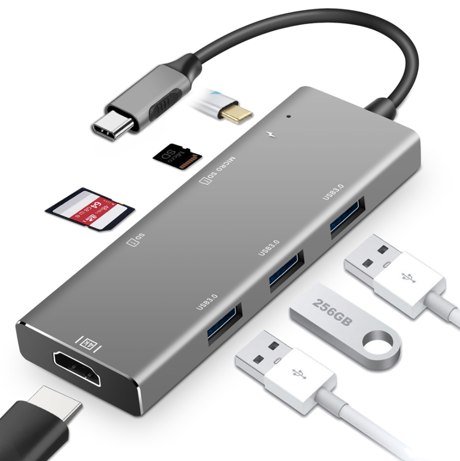 7-in-1 Aluminum USB-C Multiport (Variant A1)