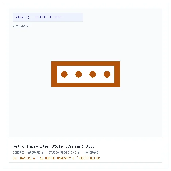 Retro Typewriter Style (Variant O15) - Image 3 — Detail & Specifications View