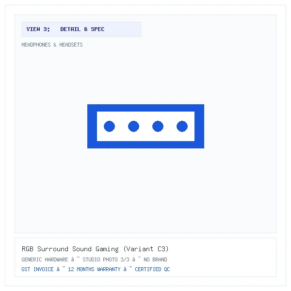 RGB Surround Sound Gaming (Variant C3) - Image 3 — Detail & Specifications View