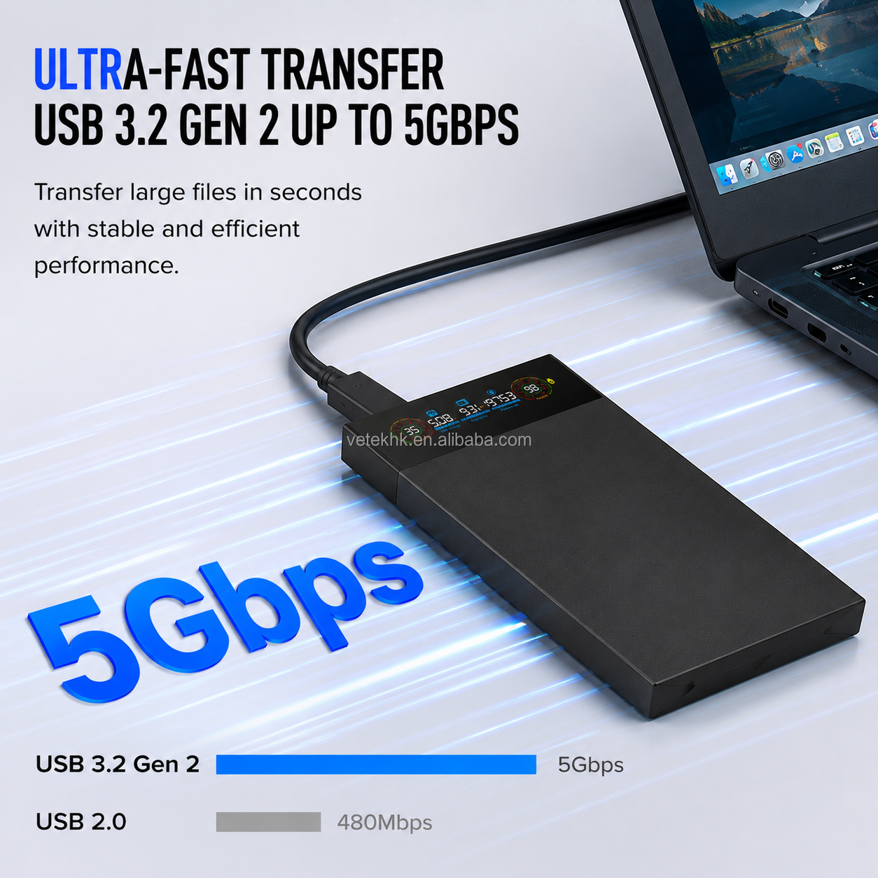 Rugged Shockproof M.2 NVMe SSD Enclosure (Variant P16)
