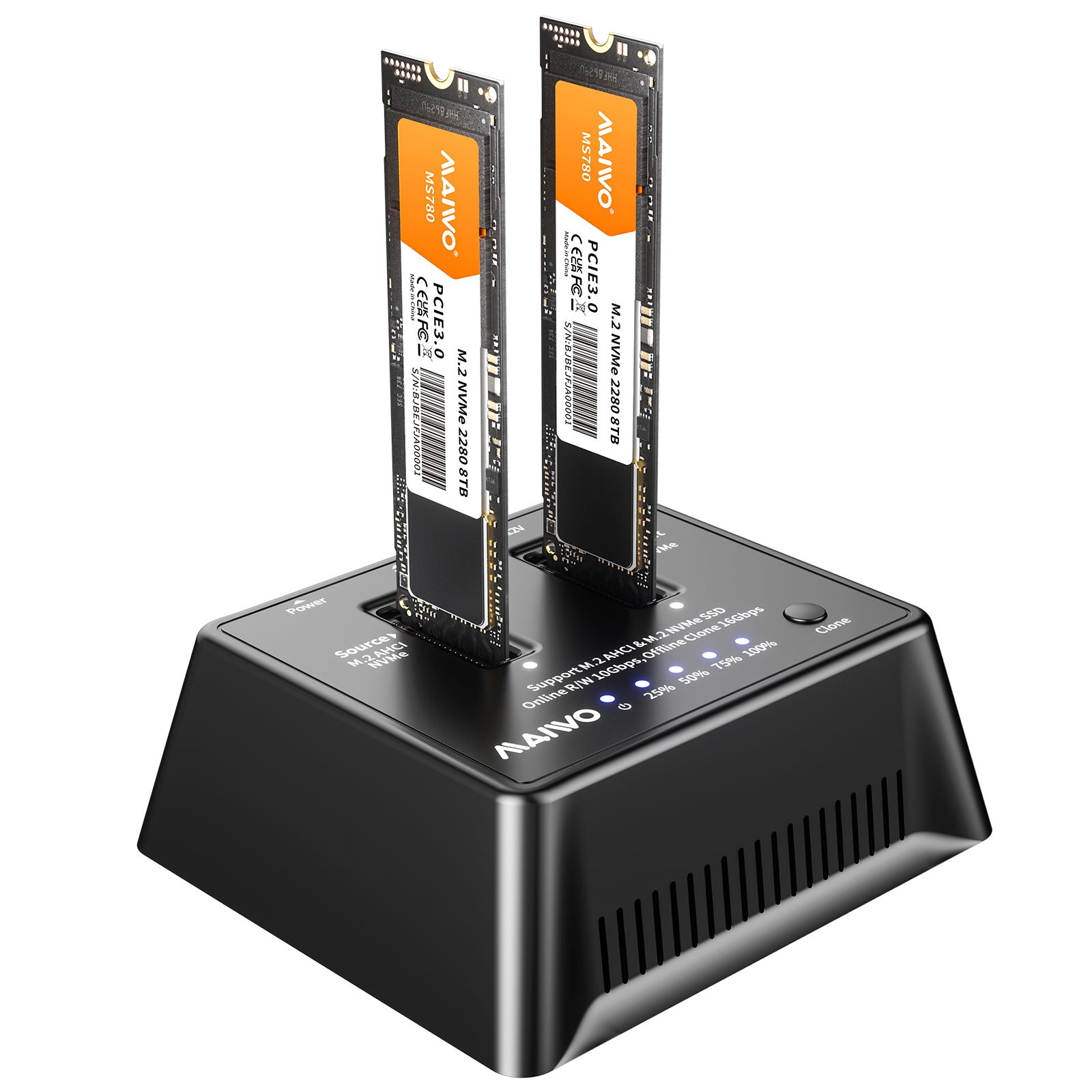 Rugged Shockproof M.2 NVMe SSD Enclosure (Variant V22) Gallery View 3