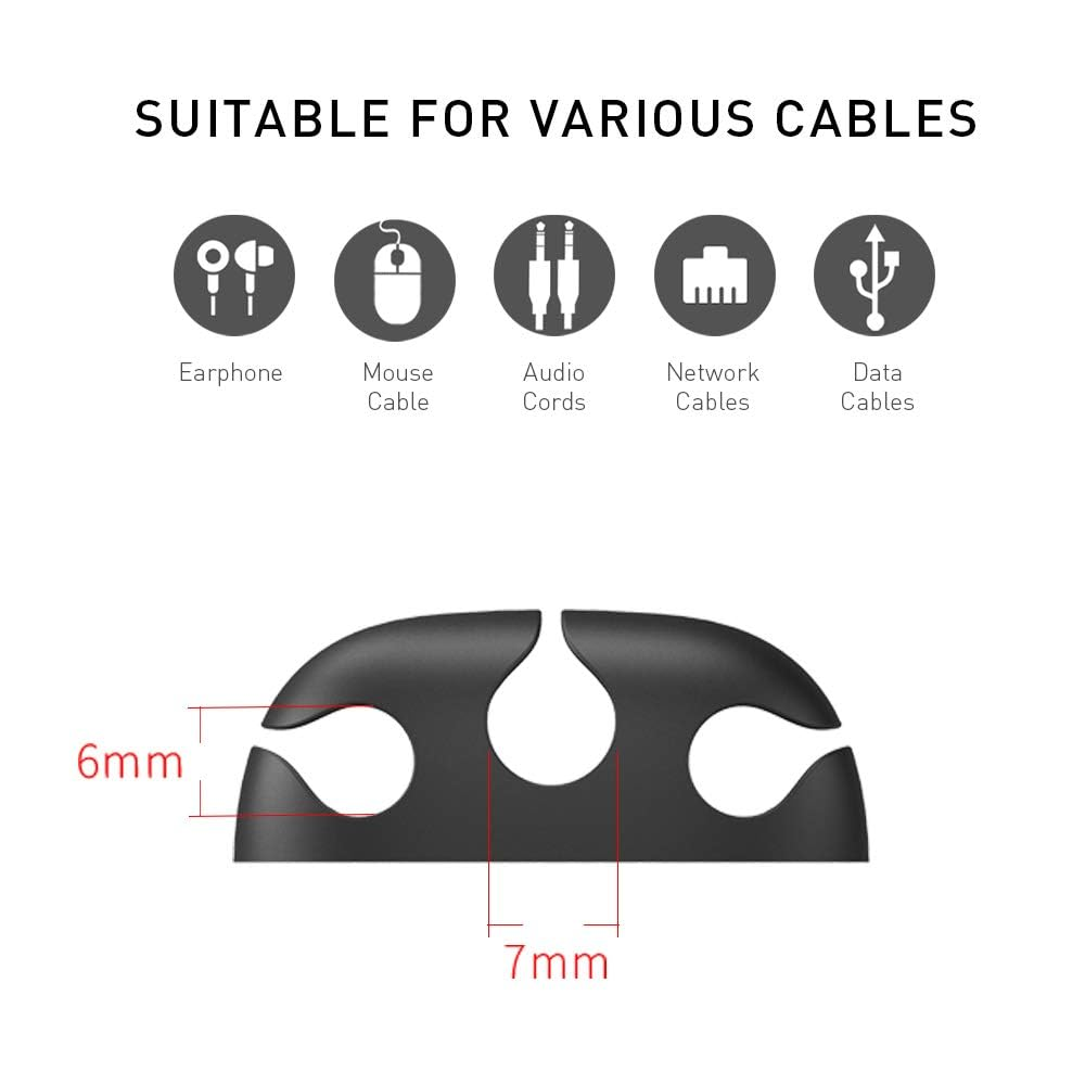 Self-Adhesive Wire Cable Clamp Clips Pack (Variant F6) - Image 2