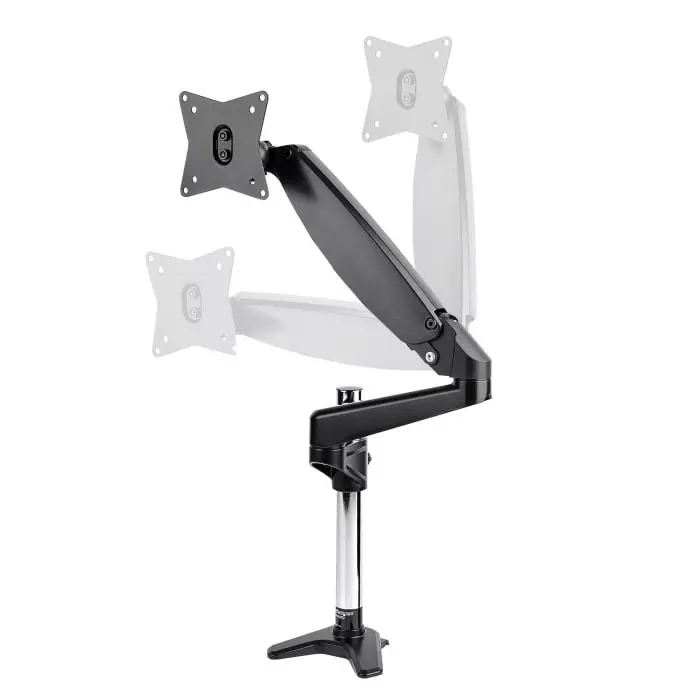 Single Gas Spring Adjustable Monitor Arm Desk Mount (Variant M13) view 2