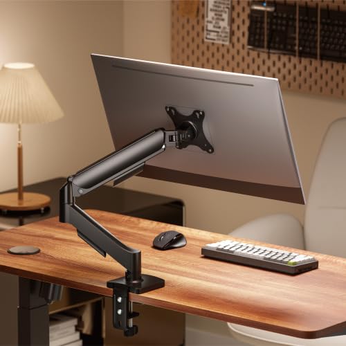 Single Gas Spring Adjustable Monitor Arm Desk Mount (Variant Y25) view 3
