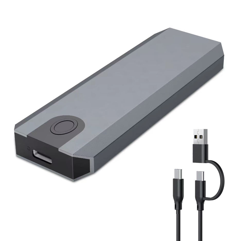 Tool-Free Dual Protocol M.2 NVMe & SATA Enclosure (Variant A27)