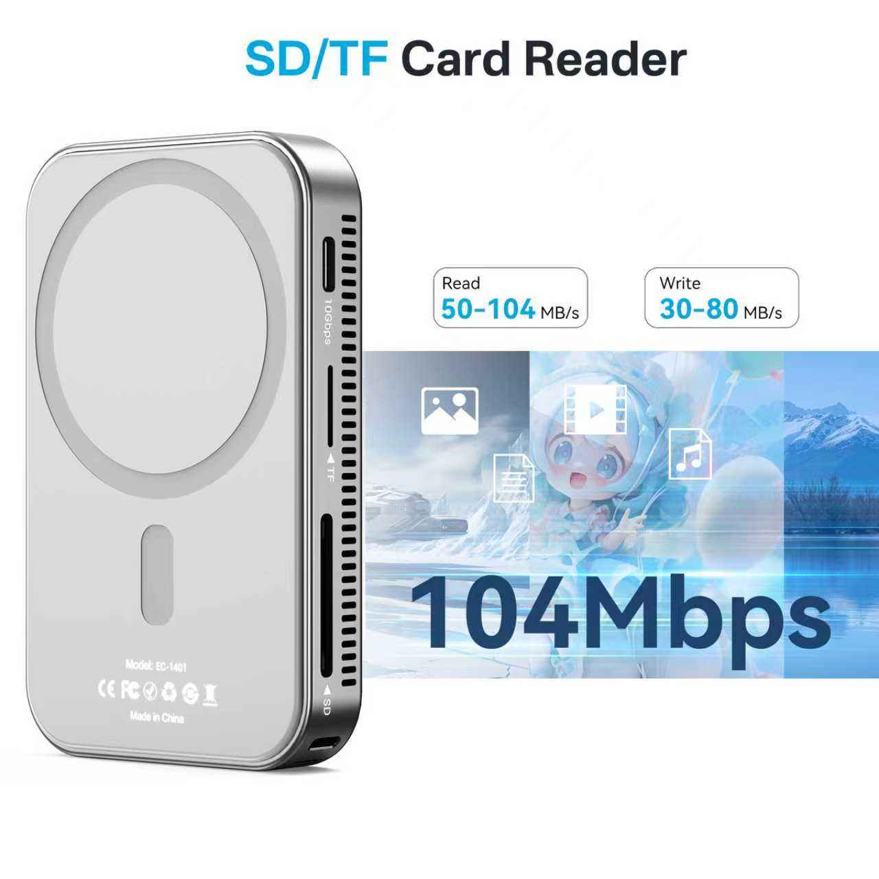 Tool-Free Dual Protocol M.2 NVMe & SATA Enclosure (Variant I9)