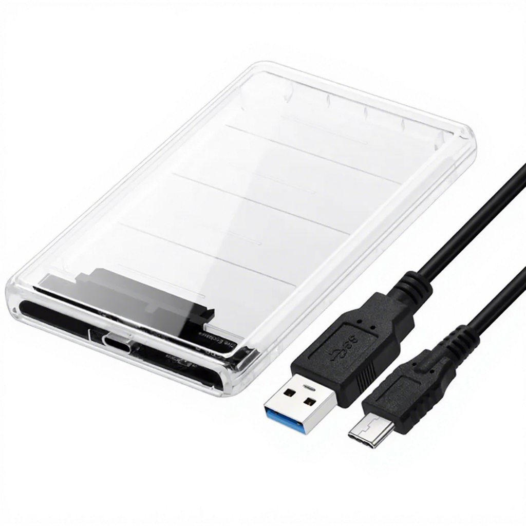 Transparent 2.5 Inch SATA III HDD Enclosure (Variant K11)